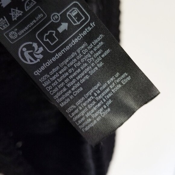 AllSaints Men's M Illund Waffle Stitch Crew Neck Sweater Organic Cotton Black - Picture 12 of 16